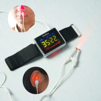 650nm Laser Therapy Wrist Apparatus Watch LLLT Treat Cholesterol Hypertension Cerebral Diabetes Thrombosis Physiotherapy Health