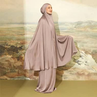 Lozy Hijab - Medina Prayer Set New Series (Mukena Polos Bahan Satin Silk Ringan Adem) Mocha