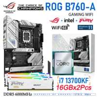 Intel B760 Motherboard Kit ASUS ROG STRIX B760-A GAMING WIFI DDR5 Motherboard Support Intel Core 12th 13th Gen Processors Kit