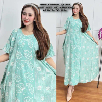 Daster Wanita Kekinian Batik Cap Fadia Series Bahan Rayon Super Jumbo LD 150 CM PB 120 CM Busui Frie