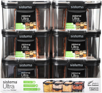 Sistema Ultra方型密封保鮮盒 460ml (一箱12件) 460ml 12件