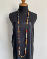Vintage Agate Stone Long Necklace