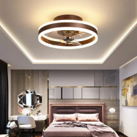 Modern Gold Black White Ceiling Fans Lights Led Ceiling Lamp For Bedroom Living Room 40/50cm Fan Ventilator Cooler Fan Lighting