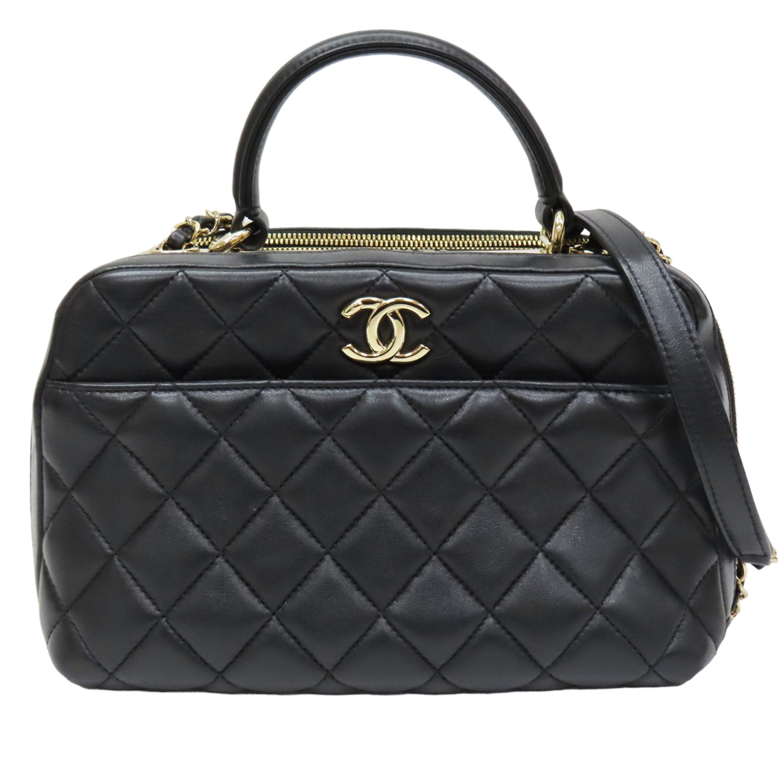 Chanel trendy bowling bag discount