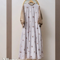 VILONA DRESS 2 MOTIF TERBARU BY MAREVI Gamis Muslim Kondangan