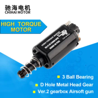 Chihai Motor CHF-480SA-11310 High Torque AEG Motor Ver.2 Gearbox Motor 31000RPM Long Axis For for Airsoft AEG Gel M4 / M16/ MP5