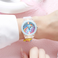 Little Pony Luminous Watch Cartoon Tiga Red King Children's Quartz Watch with Luminous Silicone Stra