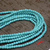 天然藍松石散珠圓珠 diy飾品材料配飾  手鏈項鏈掛鏈星月配飾