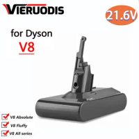 For dyson V8 6800mAh 21.6V Battery For Dyson V8 Battery Absolute Animal Li-ion Vacuum Cleaner Rechargeable BATTERY L30