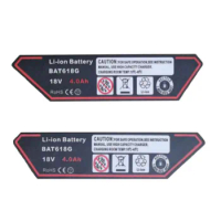 2 Sets BAT618 Li-ion Battery Sticker Label Tag For Bosch 18V 4Ah 5Ah 6Ah BAT610 BAT609G BAT618 BAT618G Battery