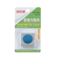 【COX 三燕】方型強力磁鐵夾 M-6入 MS-400