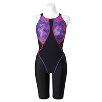 MIZUNO FX SONIC SYNERGY 女連身泳衣 競賽型 N2MGA23196 黑x粉紫【iSport愛運動】
