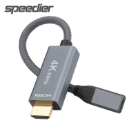 Premium HD-Male to USB-C Type C Female Adapter USB Type C 3.1 Input to HD-Compatible Output Converter 4K 60Hz USB C TB3 Cable