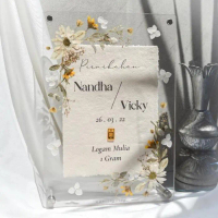 Mahar Frame A4-BACKGROUND akrilik bingkai pernikahan acrylic hantaran