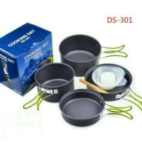 [ COD ] Cooking Set DS 301 - Nesting Set - Alat Masak Camping - Panci