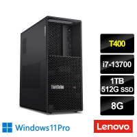 【Lenovo】i7 T400十六核繪圖工作站(P3 Tower/i7-13700/8G/1TB HDD+512G SSD/T400-4G/500W/W11P)