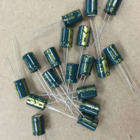 100pcs 100uF 63V 105C high frequency Radial Electrolytic Capacitor 63V100UF 8*12mm