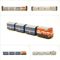 台鐵普通列車 R100型(橘) 藍皮列車 鐵支路4節迴力小列車 迴力車 火車玩具 QV007T3 TR台灣鐵道