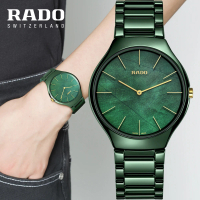 【Rado 雷達表】官方授權 True Thinline 真薄自然系列腕錶R02 母親節(R27006912)