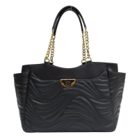 Salvatore Ferragamo 費拉格慕 黑色 皮革 鍊帶 肩背包 托特包 【二手名牌BRAND OFF】