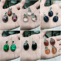 Liontin Batu Giok Red Borneo Kecubung Air Pasir Mas Biru Akik Sulaiman Black Onyx