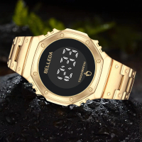 PROMO  JAM TANGAN DIGITAL PRIA BELLEDA 9420 TALI RANTAI FULL STAINLESS TAHAN AIR 30M Watches