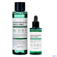 Combo Some By Mi Nước Hoa Hồng + Tinh Chất Cho Da Mụn 2 Món Miracle Toner AHA- BHA-PHA 30 Days 150ml