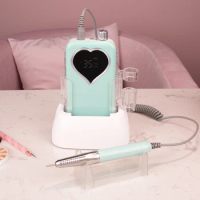 Mermaid Brushless Cordless Electric Nail Drill Machine 35000rpm Drill Set for Manicure Pedicure Rechargeable Wireless File