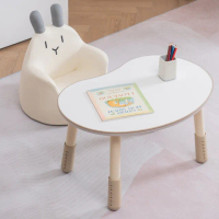 【Noname】兒童成長桌 90cm 大款 花生桌 兒童桌 成長書桌(桌面加厚 3D封邊 可調節高度 SGS甲醛測試)