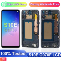 TFT ORI S10E Screen, For Samsung Galaxy S10e LCD Display G970 G970F Touch Digitizer screen Replacement +Frame For samsung s10 e