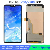 100% Tested For LG V50 LCD Display Touch Screen Digitizer Assembly Replacement For LG V50 ThinQ Display With Frame Repair Part
