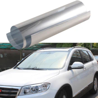 Silver Auto Side Window Tint Solar Films Car Film Home Scratch Resistant Membrane 0.5*3M