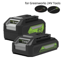 For Greenworks 24V Power Tool Battery 2000mAh 4000mAh Replacement Rechargeable Li-ion Cells Pack