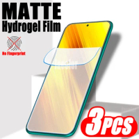 3PCS Matte Hydrogel Film Screen Protector For Xiaomi Poco X3 NFC GT Pro Soft Protection Pocco X 3NFC 3 3GT 3Pro X3Pro X3NFC X3GT