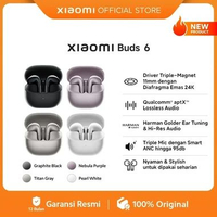 Xiaomi Buds 6 | Driver Triple-Magnet 11mm Diafragma Emas 24K | Qualcomm® aptX™ Lossless Audio | Harm