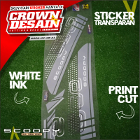 Striping Transparan Scoopy All New Lis Transparan - Stiker Semifull Scoopy New 2021 Desain Simple -