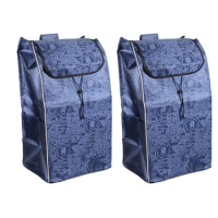 72L Shopping Trolley Replacement Bag Large Grocery Cart Grocery Shopping Cart Hand Truck Bag Oxford Cloth Waterproof On Trolley