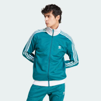 【adidas 愛迪達】外套 男款 運動外套 立領外套 亞規 CLASSIC TT 藍綠 IY9878