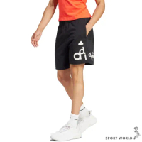 Adidas 短褲 男裝 印花 純棉 黑 IP3801