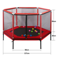Trampoline children's home trampoline parent-child interactive game fitness trampoline with safety net baby care fence