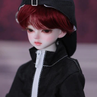 BJD Doll Genuine Owl 1/4 Cent Boy Handsome Joint Movable Resin Doll Pure Handmade Makeup Set