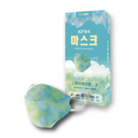 【久富餘】KF94韓版4層立體成人醫療口罩-雙鋼印-海洋微風(10片/盒)