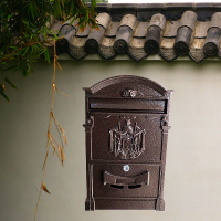 經典歐式鑄鋁信箱 創意密碼鎖信報箱 家用室外掛墻別墅裝飾藝術品 郵箱