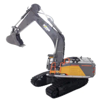 Huina Model 1593 2.4g Alloy Remote-Controlled RC Excavator For Boys And Children'S Excavator Toy Engineering Vehicle Model