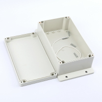 F型帶耳塑料防水盒室外abs盒子防水接線盒戶外電源盒監控配電箱