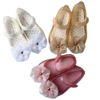 โรงงานการค้าต่างประเทศข้ามพรมแดนขายส่งคาเมลเลียปากปลารองเท้าแตะเด็กผู้หญิง Melissa Jelly Princess Performance Dance Shoes