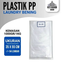 [1KG] Plastik Packing Laundry / Plastik PP BENING Kiloan / Kantong Plastik PP Polos / Kantong Packin