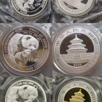 2004 China CCB/ICBC/Beijing ICE/ 1oz Silver Panda Coin