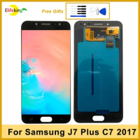 5.5''OLED Display For Samsung Galaxy C7 C7100 LCD Screen For Samsung J7 Plus C710F Touch Digitizer Assembly Pantalla Replacement