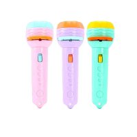 Mainan Edukasi Anak Lampu Flashlight Plastik Proyektor Mini Senter Proyektor Set Hadiah Toys